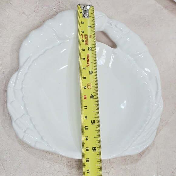 Set Of 3 Hudson Grace 6.25" Crab Small Plates, Made In Italy - Picture 4 of 6